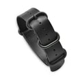 thumbnail image 1 of Expo Int'l 20mm Military MoD Leather Watch Strap PVD - Black, 1 of 1