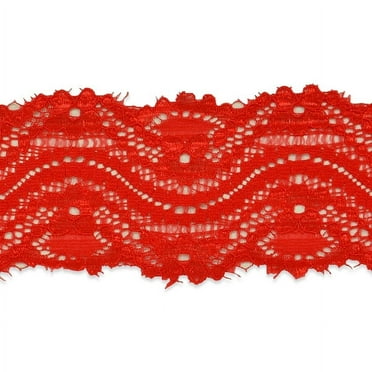 Expo Int'l 5 Yards of Cora 2 1/4"  Stretch Raschel Lace Trim