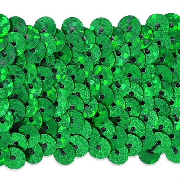 Expo Int'l 5 yards of 4 Row 1 1/2" Starlight Hologram Stretch Sequin Trim