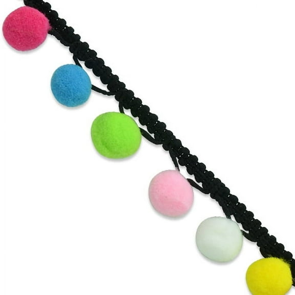 Expo Int'l 5 yards of Lorelli Pompom FringeTrim 3/4"