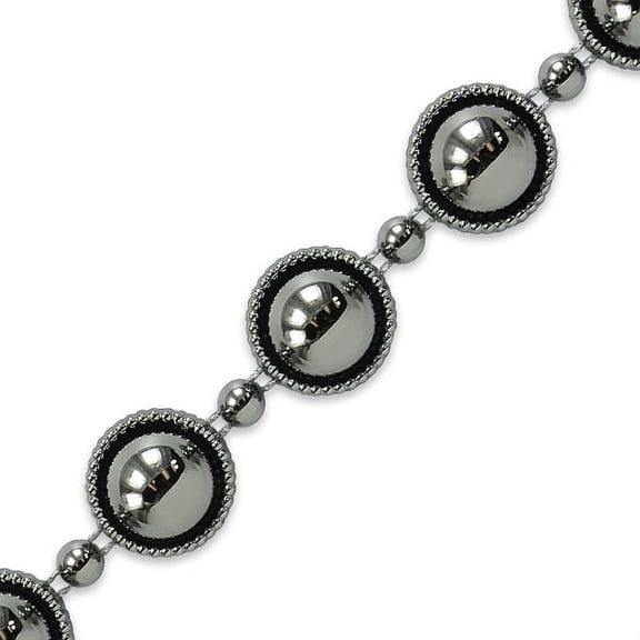 Expo Int'l 5 yards of Sage Flat-Back Gun Metal Pearl Trim 3/4"