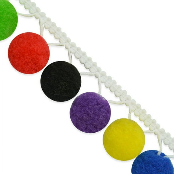 Expo Int'l 5 yards of Susana Lovely PomPom Fringe Trim 1 1/4"