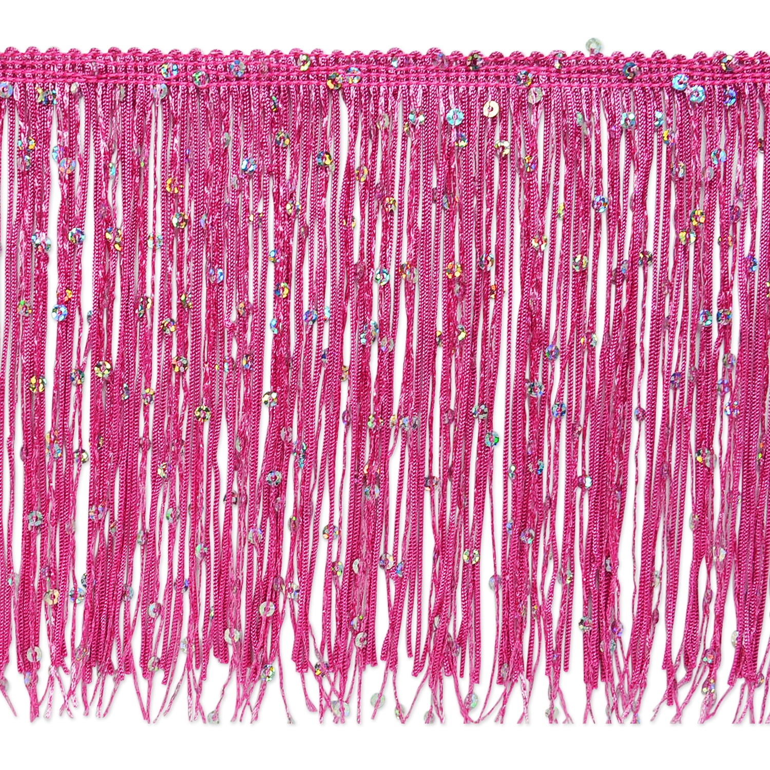 Trims by The Yard 2 Glitter Chainette Fringe Trim, Metallic Gold