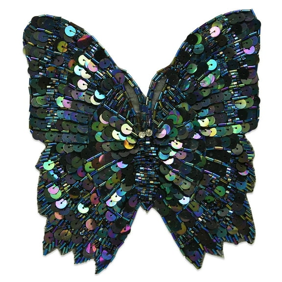 Expo Int'l 6" x 5 1/2" Monarch Butterfly Sequin Applique/Patch