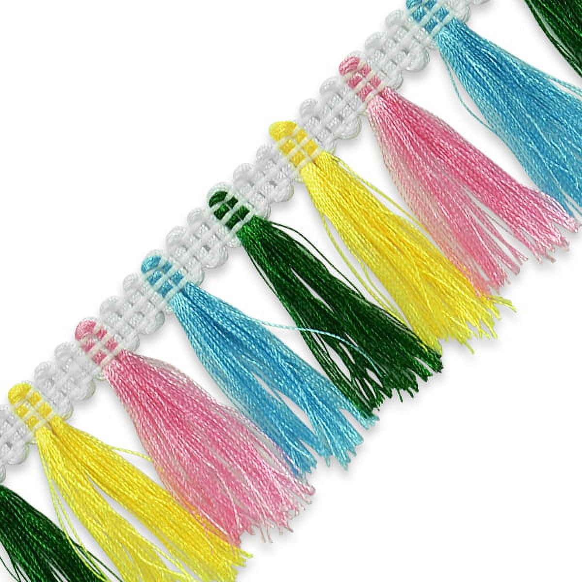  Colorful Hanging Rope Silk Tassels Fringe Sewing Tassel Trim Key  Chain Tassels for DIY Embellish Accessories (10pcs)