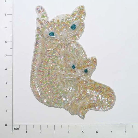 Expo Int'l Cat and Kitten Sequin Applique/Patch