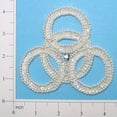 thumbnail image 1 of Interlocking Rings Sequin Applique/Patch, 1 of 1