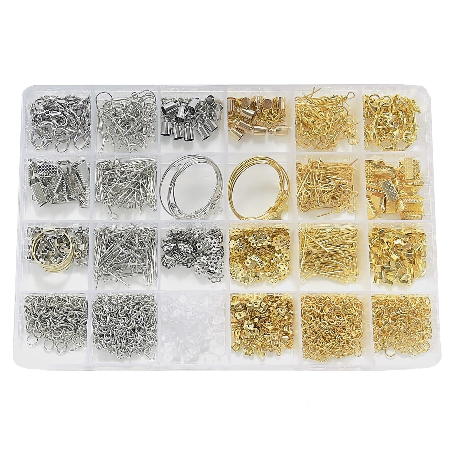 Expo Int'l Jewelry Findings Kit of 24 Gold/Silver Plated Items
