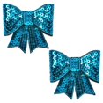 thumbnail image 1 of Pack of 2 Bow Dimensional Iron-on Sequin Applique, 1 of 2
