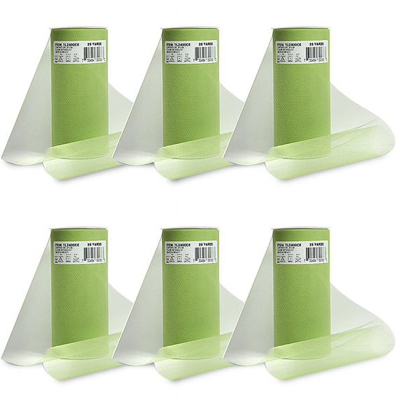 Expo Int'l Pack of 6 Classic 6" Tulle Spool of 25 Yards