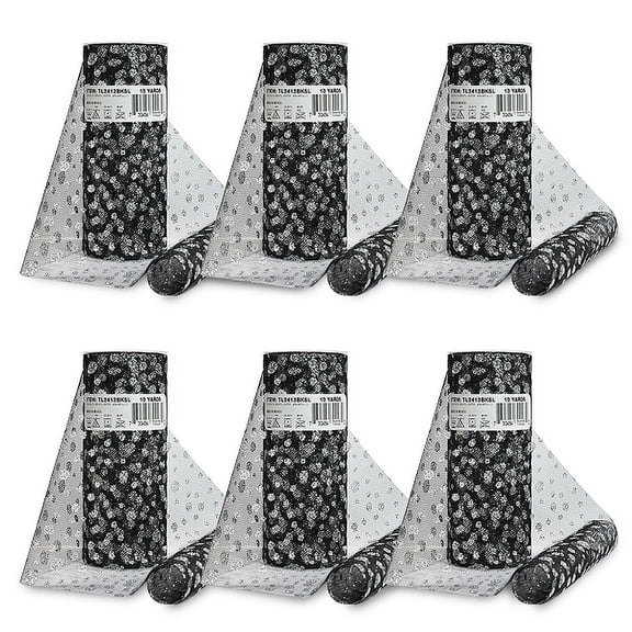 Expo Int'l Premium Glitter Dots Tulle Spool of 6" X 10 Yards