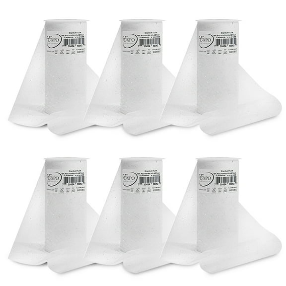 Expo Int'l Premium Glitter Tulle Spool of 6" X 25 Yards