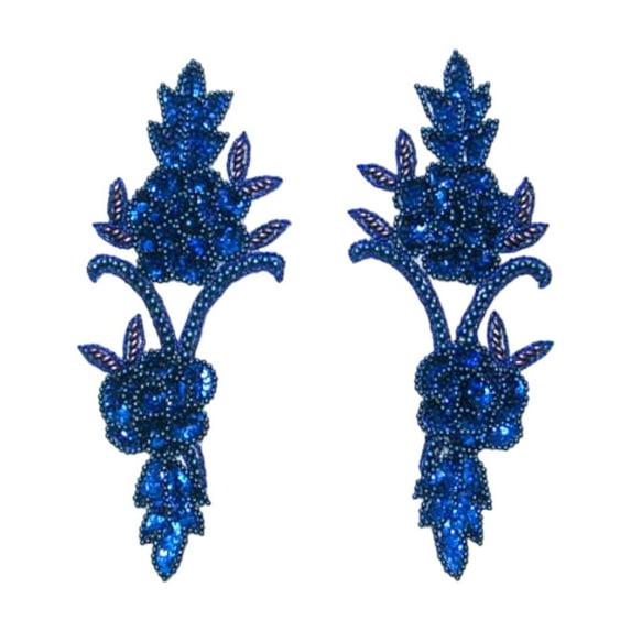 Expo Int'l Rose Vine Sequin Applique/Patch Pack of 2