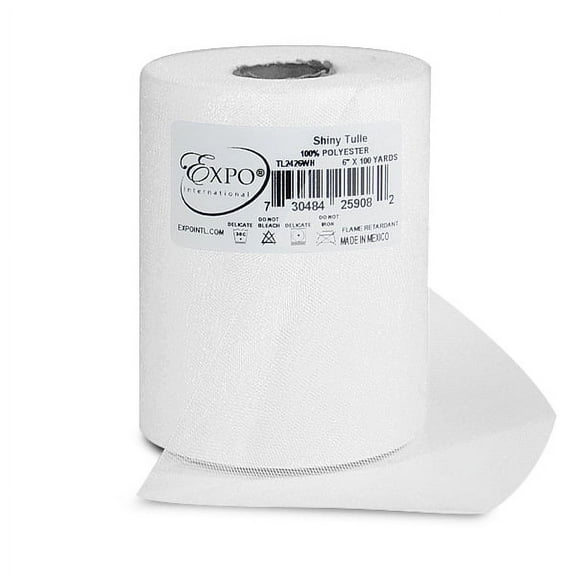 Expo Int'l Shiny 6" Tulle Spool of 100 Yards