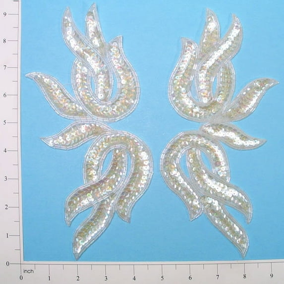 Expo Int'l Tangled Leaf Sequin Applique/Patch Pack of 2