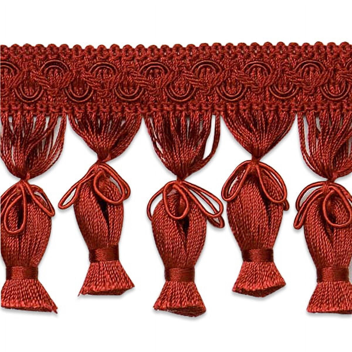 50-200Pcs Color Tassel Fringe Pendant DIY Party Hanging Ring Cords Tassel  Trim Garments Curtains Jewelry Decor Tassels (Color : Red Tassels Fringe