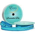 thumbnail image 1 of Expo InternationalZali Sequin with Sparkle Edge Trim Spool Turquoise (3 yard spool), 1 of 2