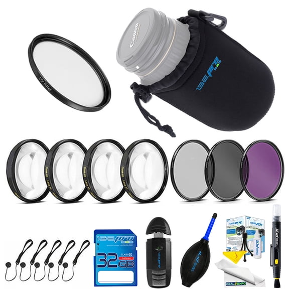 Expo Lens Kit for Sony SEL50F18/B 50mm f/1.8 Lens for Sony E Mount Nex Cameras (Black) Fixed