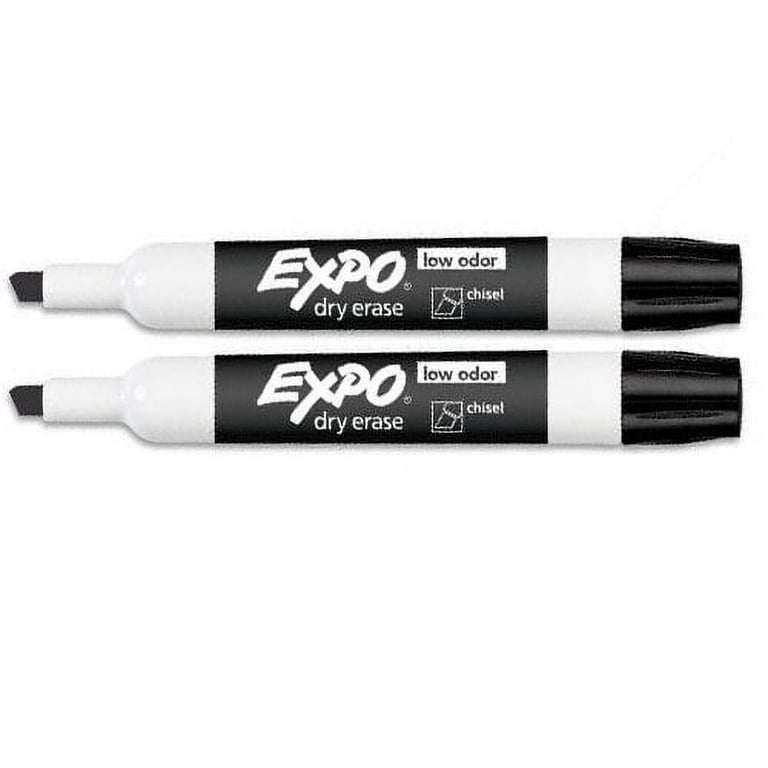 Expo Dry Erase Low Odor Black Marker Chisel TipPens and Pencils