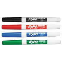 ExpoÂ® Low Odor Dry Erase Marker, Fine Point, Assorted, 4 Count