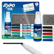 EXPO Dry Erase Markers Kit, Includes Eraser, Spray Cleaner, 7 Count
