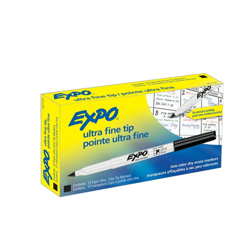 Expo Low Odor Dry Erase Markers - Fine Point Type - Black - 1