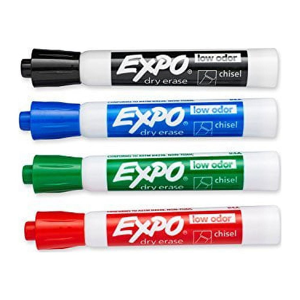 Maxtek Neon Dry Erase Markers,1mm Fine Point, Assorted Colors,9 Count