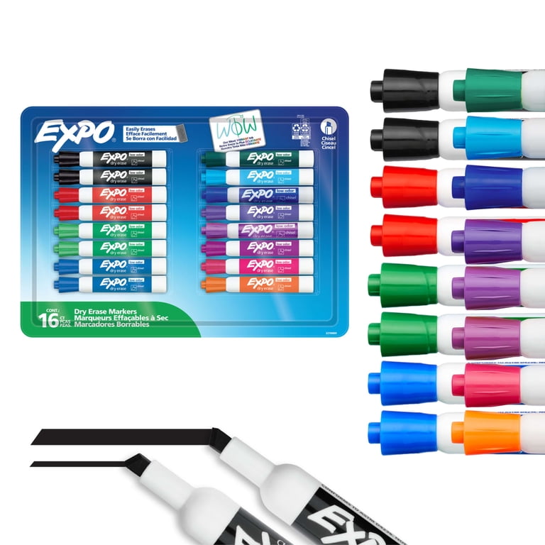 Expo, Dry Erase Markers, 16 ct, Chisel Tip Assorted Colors