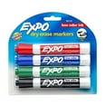 thumbnail image 1 of Expo? Low Odor Dry Erase Markers, Chisel Tip, Primary Colors, 4 Count (Pack of 3), 1 of 1