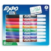 EXPO Dry Erase Markers, Chisel Tip, Assorted Colors, 8 Count