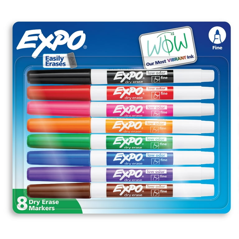 Expo Low Odor Markers - Chisel Marker Point Style - Assorted - 8 / Set Expo Low Odor Markers - Chisel Marker Point Style - Assorted - 8 / Set