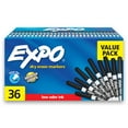 thumbnail image 1 of Expo Low Odor Dry Erase Markers, Fine Tip, Black, 36 Count, 1 of 9
