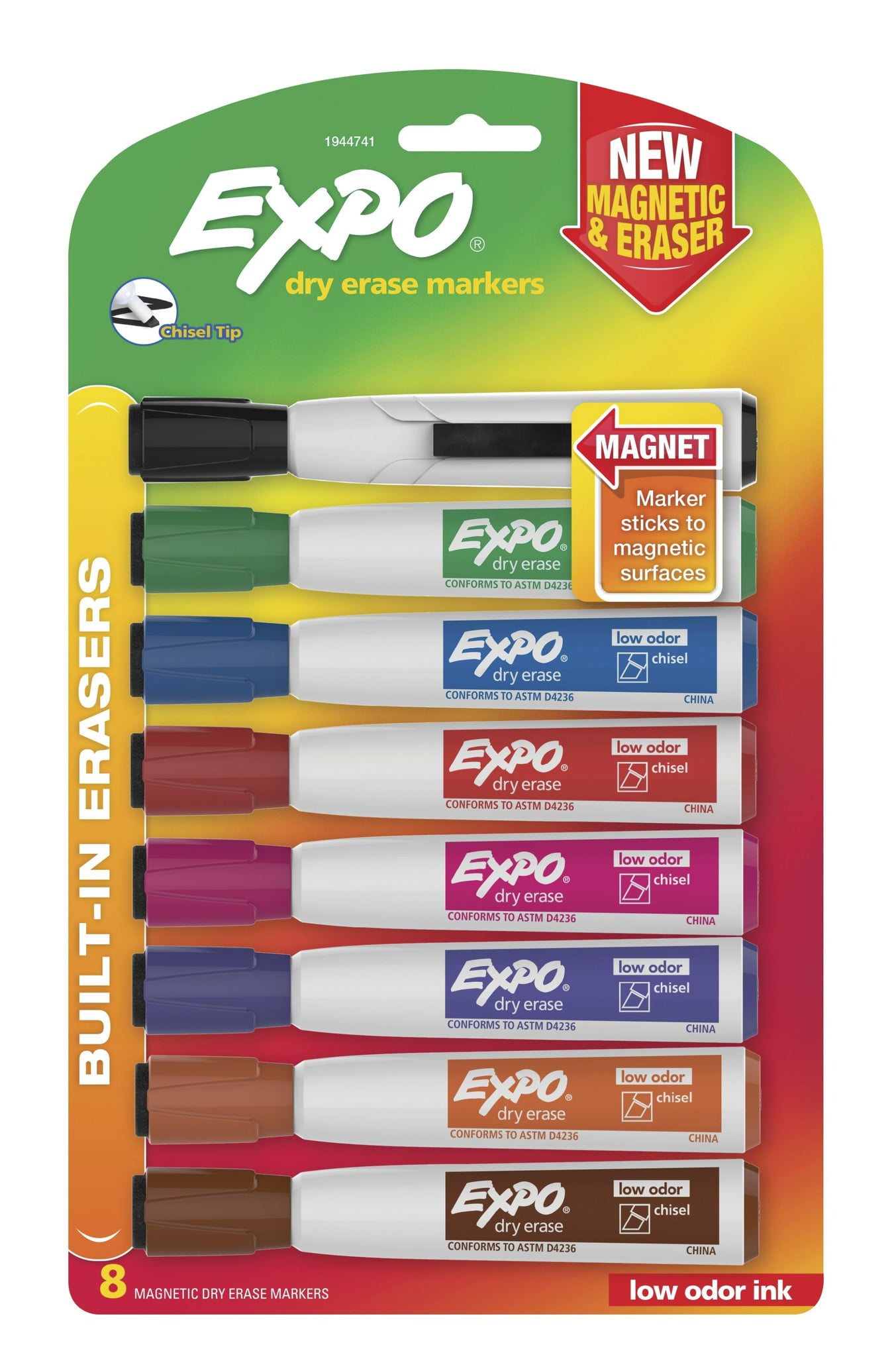 Keebor Basic Fine Tip Dry Erase Markers, Black, Low-Odor Whiteboard  Markers, 72 Cout