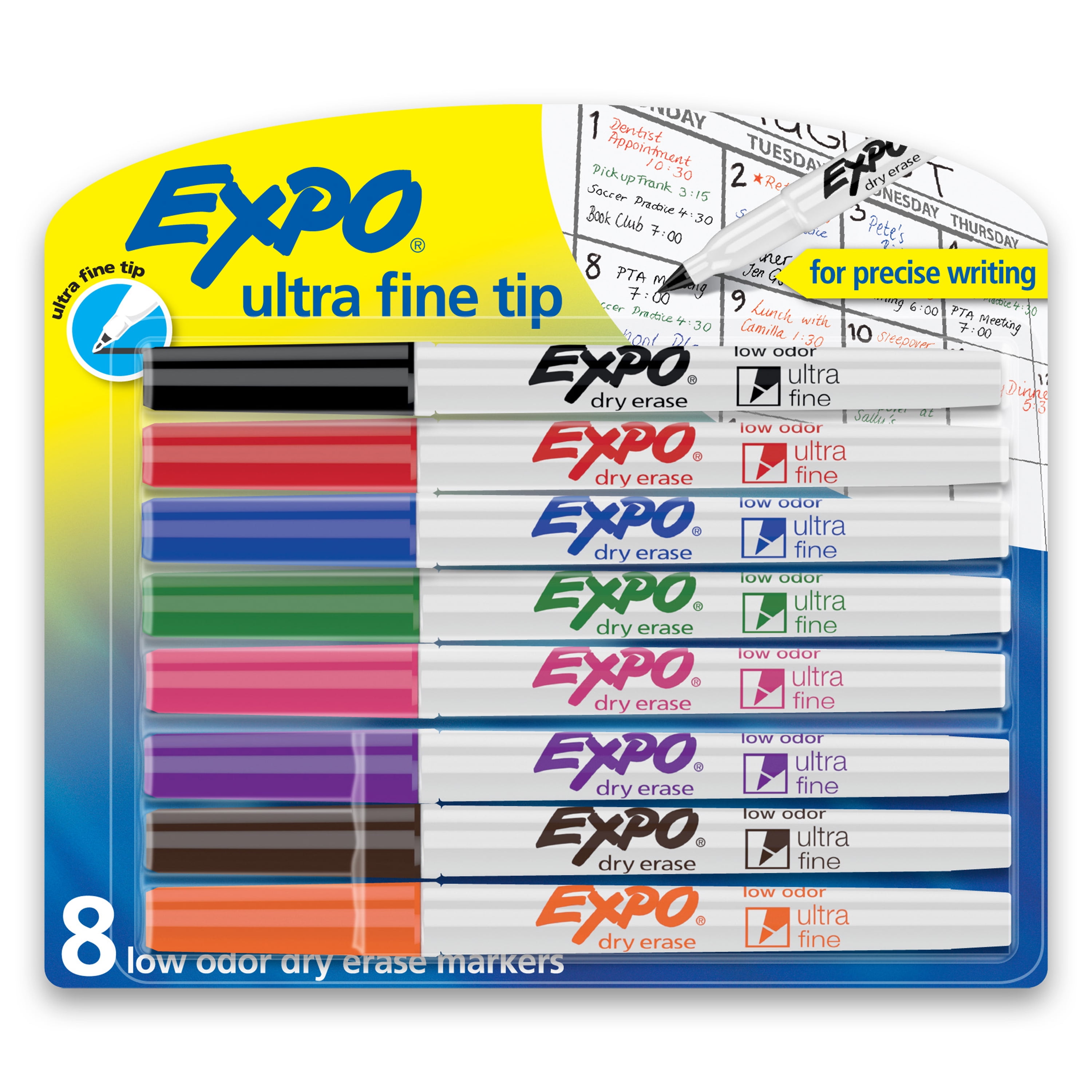 EXPO Low Odor Dry Erase Markers, Ultra-Fine Tip, Indonesia