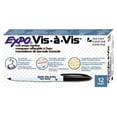 thumbnail image 1 of Expo Vis-A-Vis Wet-Erase Overhead Transparency Markers, Black, Fine Point, 2 Dozen, 1 of 1