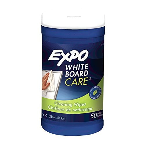 Expo White Board Care, Cleaning Wipes, 8x5.5, 50 Count