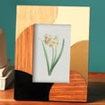 thumbnail image 1 of Expobazaar Handcrafted Teakwood Inlay Frame with Abstract Art Design, 1 of 6