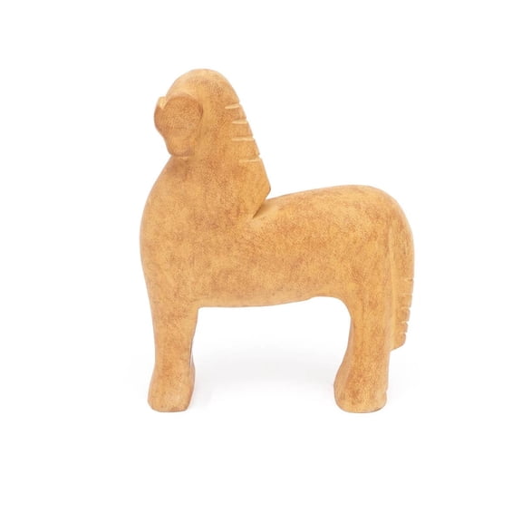 Expobazaar Wooden Horse Dcor Object | Handcrafted Mango Wood Decorative Accent | 8"x 2.5"x 10"