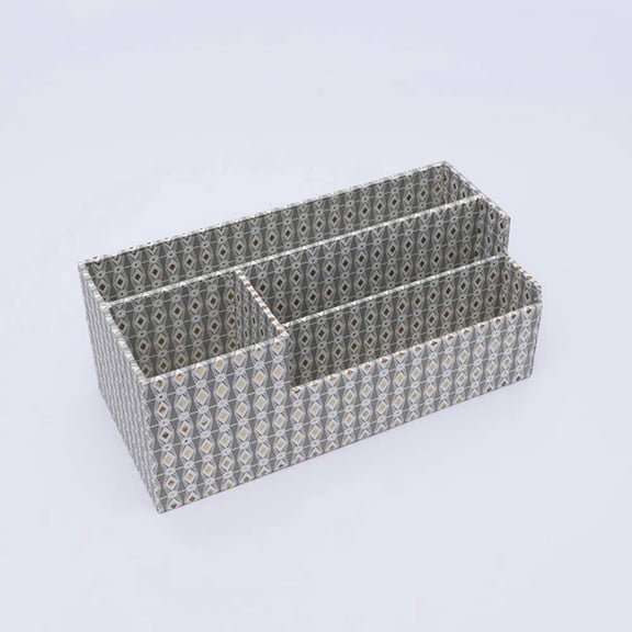 Expobazaar Desk Organizer | Grey | Recycled Cotton Paper | Eco-Friendly Office Storage | Sustainable Desk Organizer