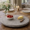 thumbnail image 1 of Expobabzaar Wood Lazy Susan Tray | Handmade Round Wooden Plate | 18", 1 of 5