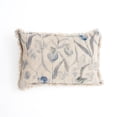 thumbnail image 1 of Expobazaar Lumbar Pillow | Linen Printed Pillow with Fringes | 16"X24", 1 of 4