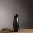 thumbnail image 1 of Expobazaar Longpi Pottery Vase- Tall - Premium Vase for Home and Kitchen, 1 of 5