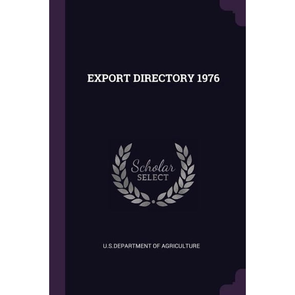 Export Directory 1976 (Paperback)