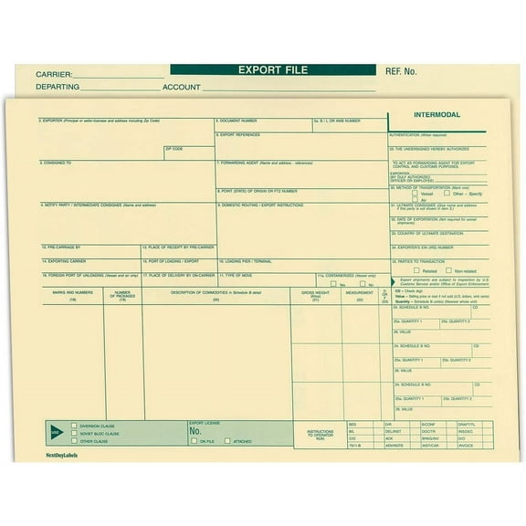 Export File Folder 100 Per Case