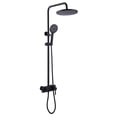 thumbnail image 1 of Exposed Rainfall Shower Head with Hand Shower Head and Tub Filler with Rough-in Valve, 1 of 5