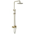 thumbnail image 1 of Exposed Rainfall Shower Head with Hand Shower Head and Tub Filler with Rough-in Valve, 1 of 5