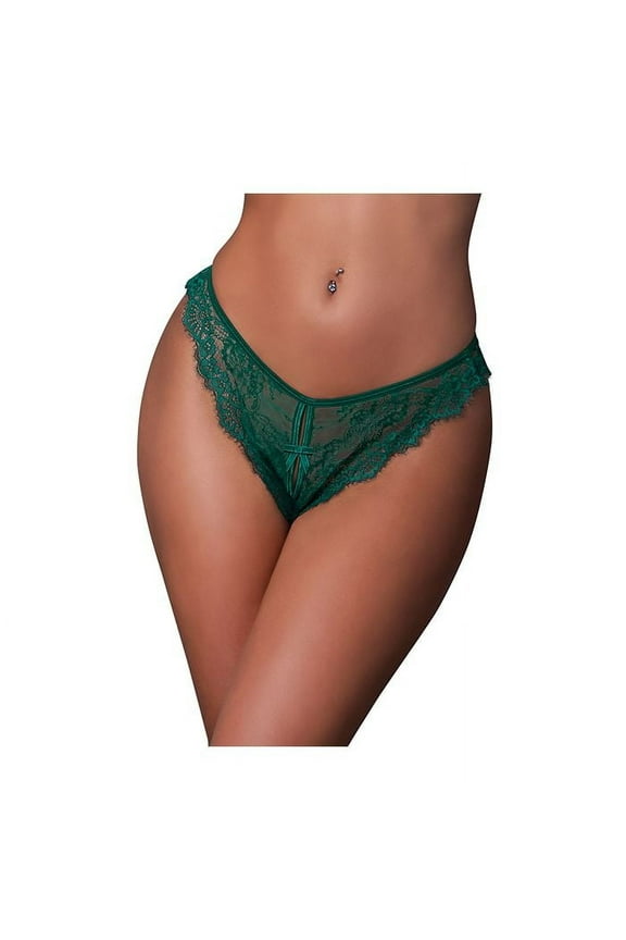 Underwear Lace Evermore Split Crotch Panty, Large/X-Large (Women's)