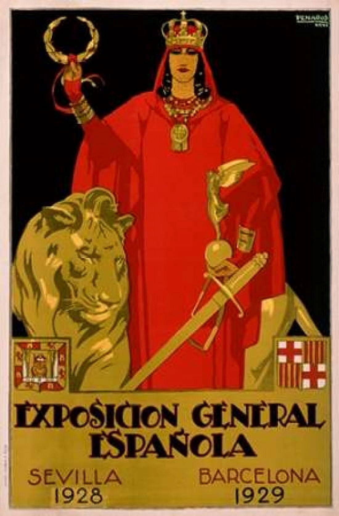 Exposicion General Epanola Canvas Art - Francisco Hohenleiter De Castro (12 x 18)