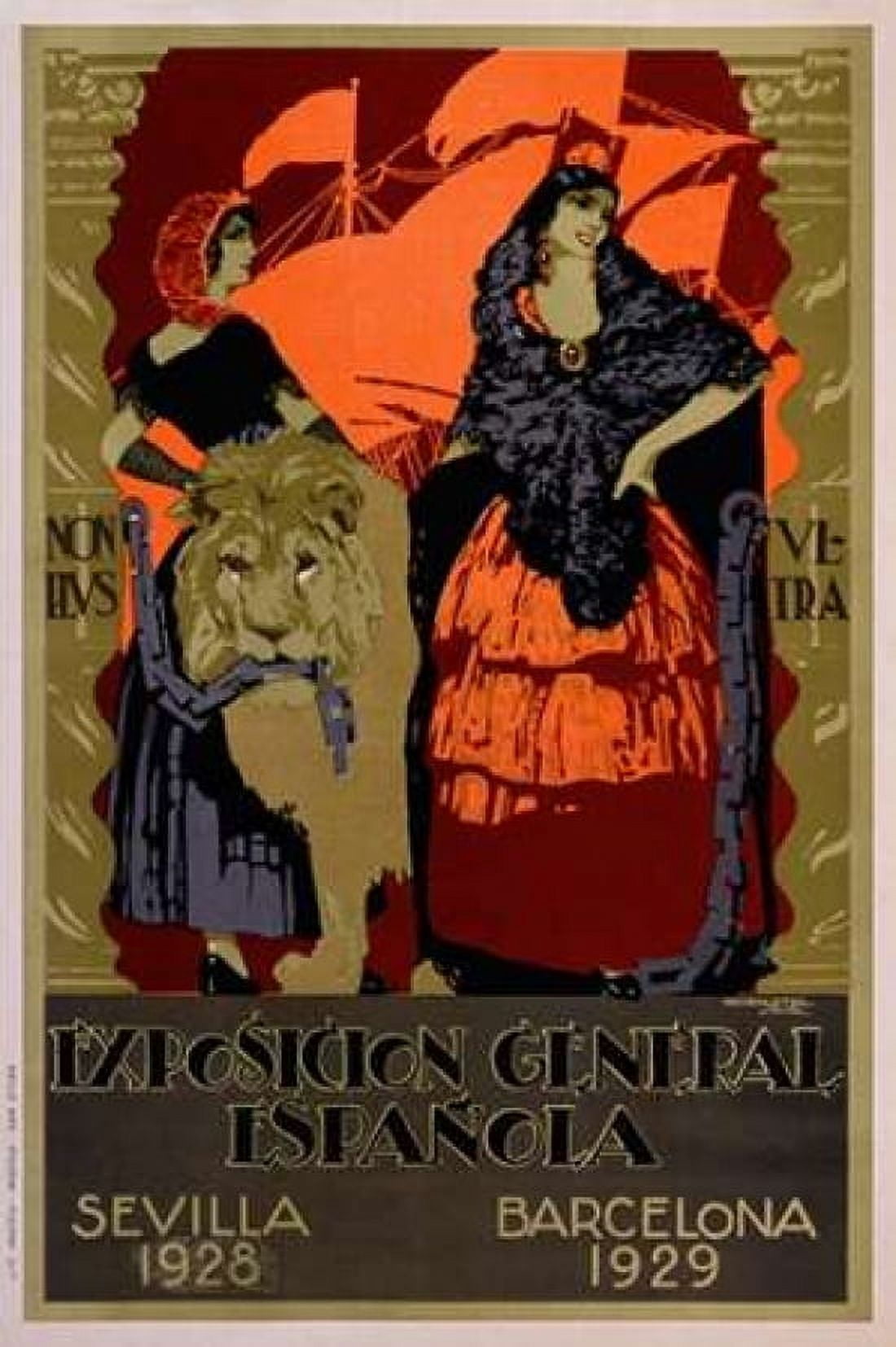 Exposicion General Epanola Canvas Art - Francisco Hohenleiter De Castro (12 x 18)
