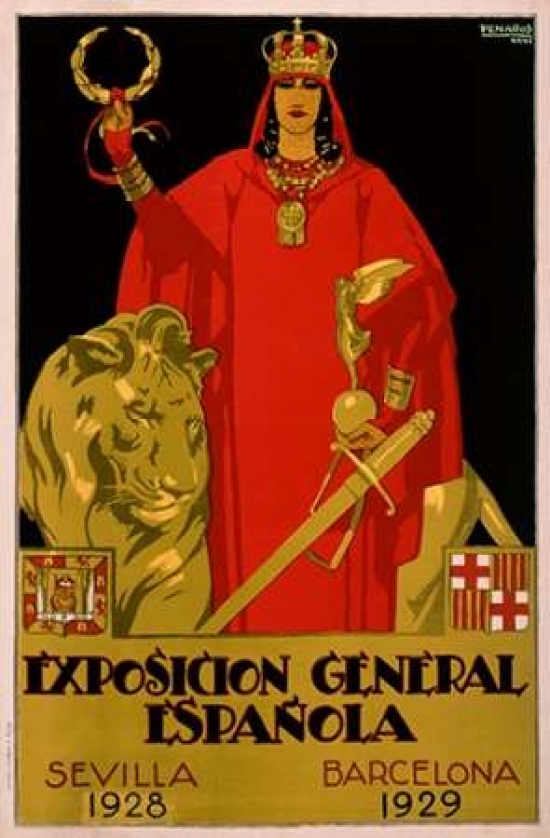 Exposicion General Epanola Canvas Art - Francisco Hohenleiter De Castro (24 x 36)